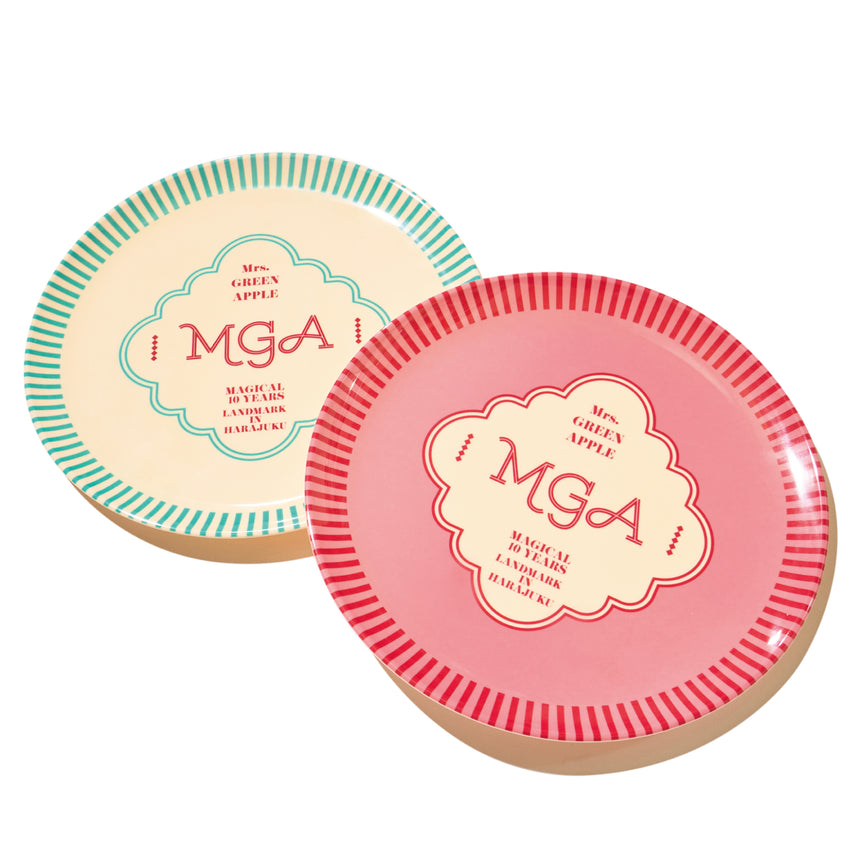 LANDMARK IN HARAJUKU メラミンプレート / 大 / ブルーグリーン