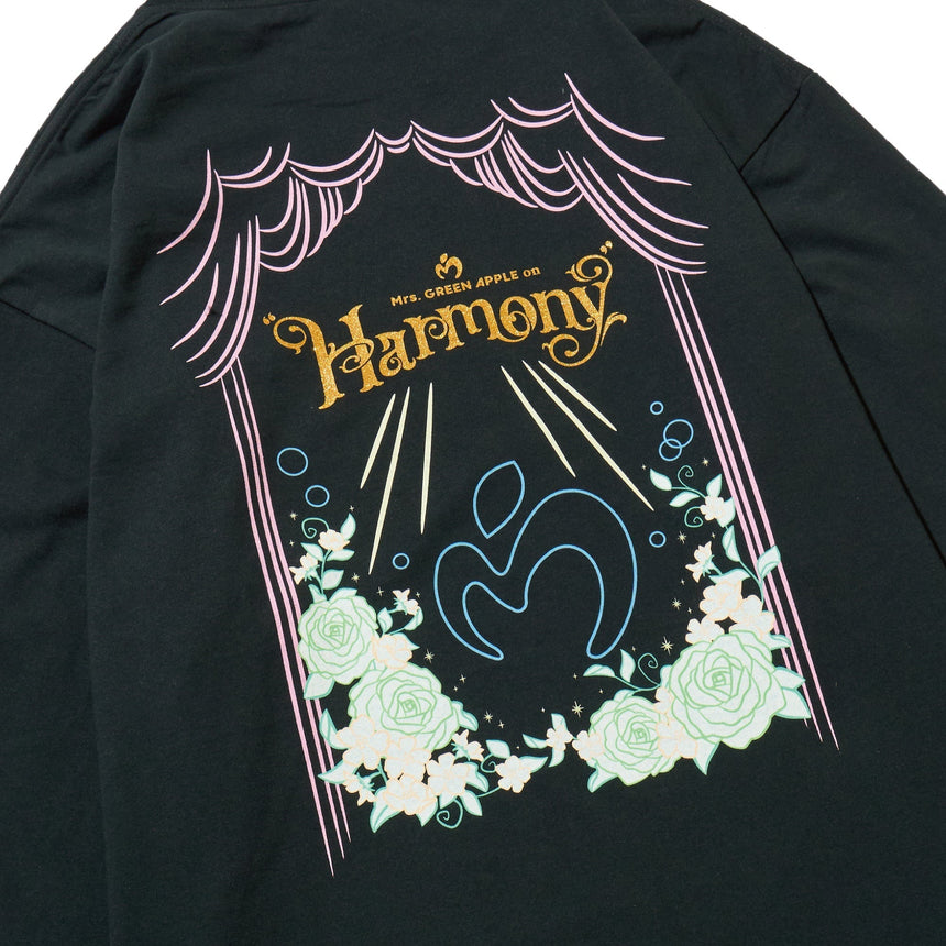 【2次受付】MGA on “Harmony” Long Sleeve T-shirt / Black<受付期間:~9/27>