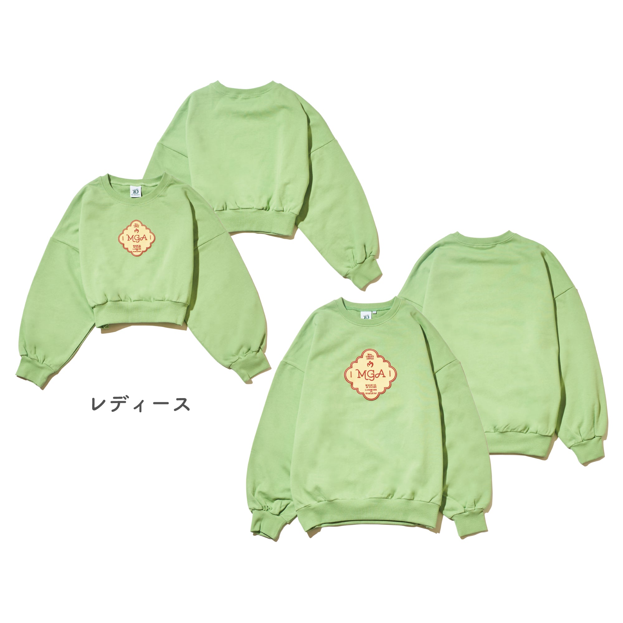 Mrs.GREEN APPLEクルーネックプルオーバー/レディース/オフホワイト LANDMARK IN HARAJUKU クルーネックプルオーバー / オフホワイト