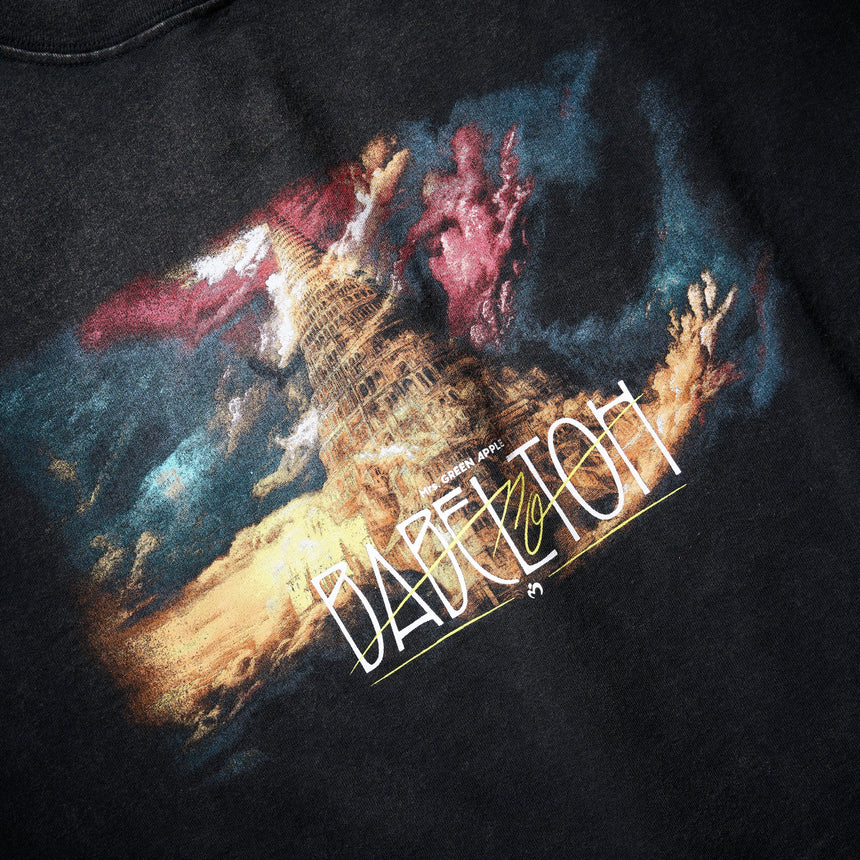 【北海道公演】“BABEL no TOH” ヴィンテージライクTシャツ / ブラック