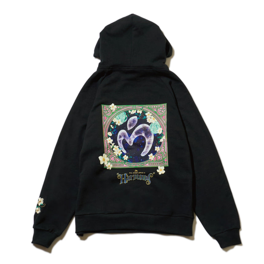 【1次受付】MGA on “Harmony” Hoodie / Black＜受付期間：～9/22＞