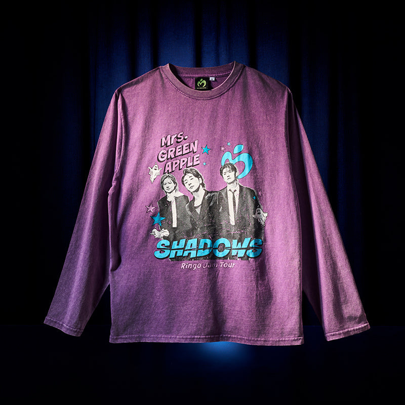 【福岡公演12/9・10】MGA “SHADOWS” グラフィックフォトロングスリーブTシャツ  / パープル