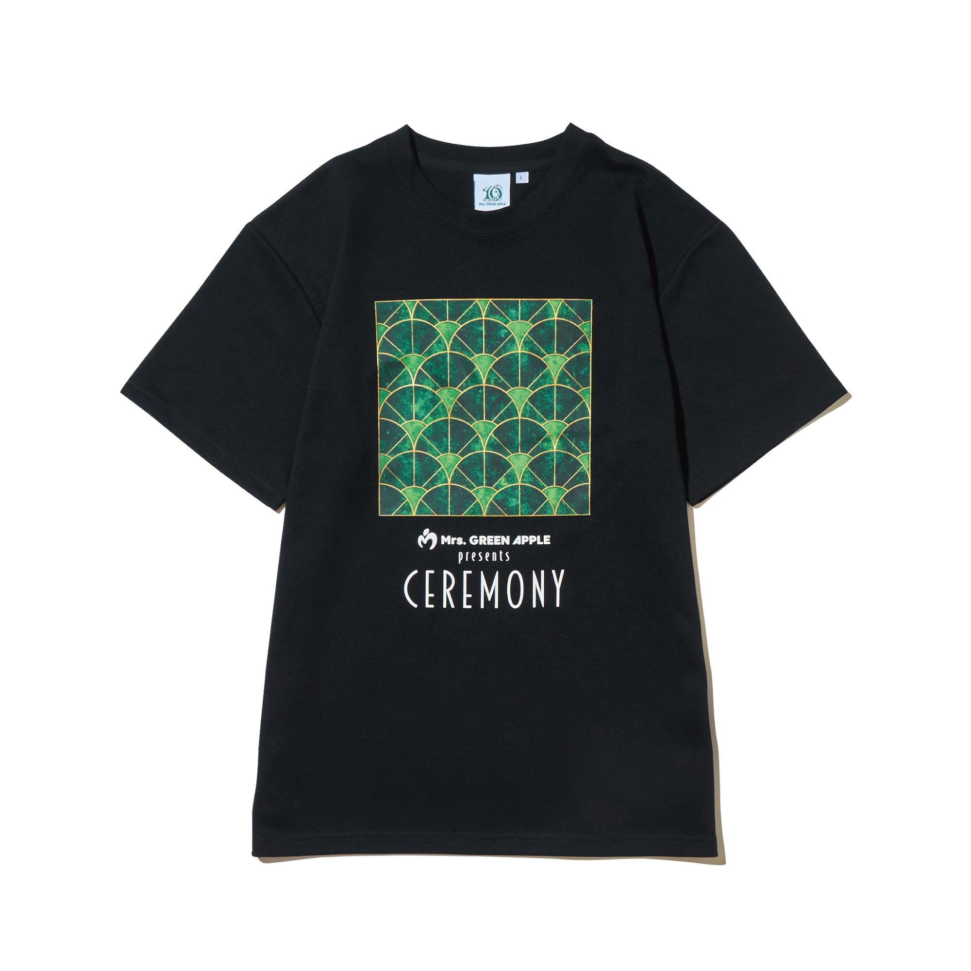 【タイムセール！】 – ブラック / Tシャツ CEREMONY Mrs. LIVE OFFICIAL APPLE GREEN ミュージシャン
