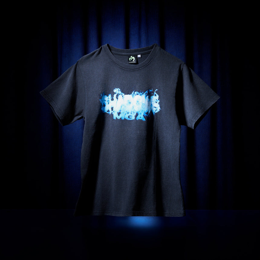 【香川公演9/30・10/1】MGA “SHADOWS” ヴィンテージライクロゴTシャツ / ブラック