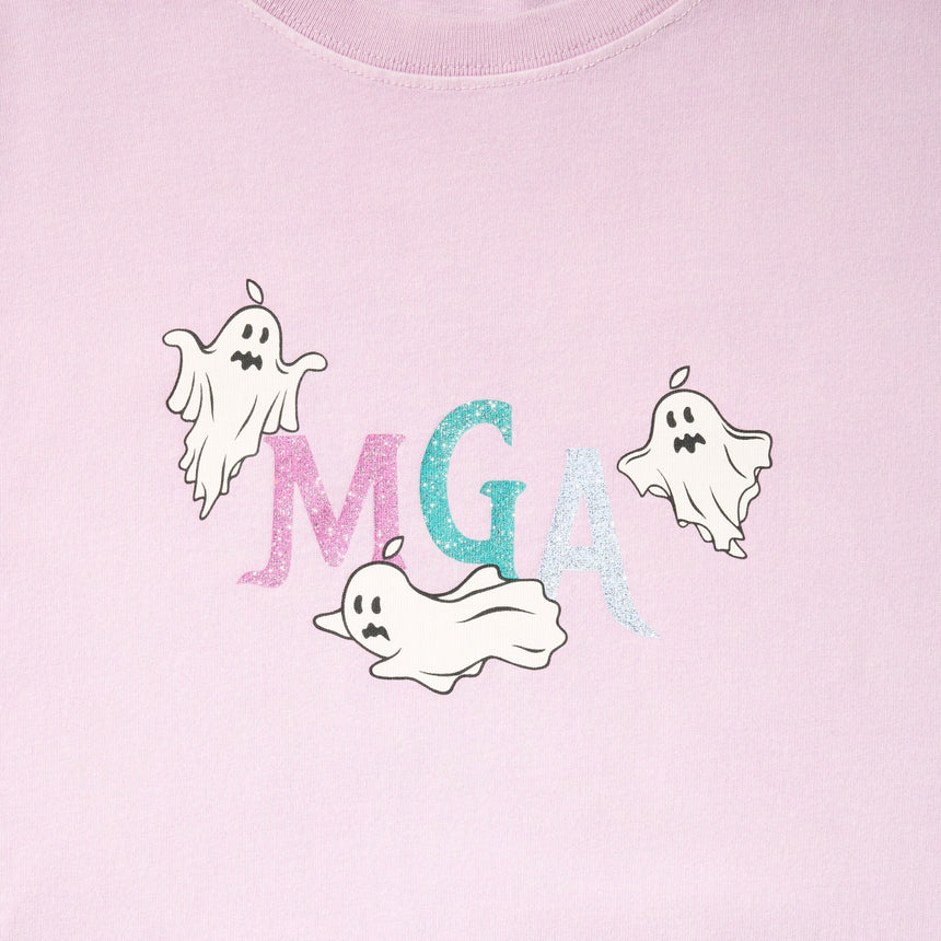 【愛知公演12/27・28】MGA “SHADOWS” グリッターロゴTシャツ / ピンクパープル