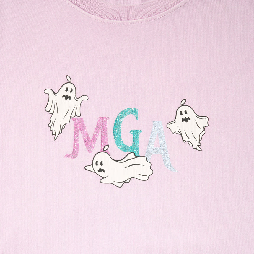 【北海道公演10/23・24】MGA “SHADOWS” グリッターロゴTシャツ / ピンクパープル